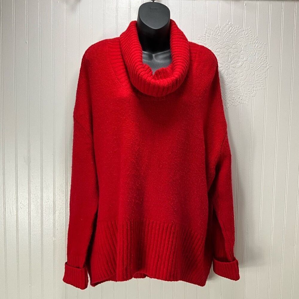 RACHEL Zoe Merino Wool Blend Cowl Neck Sweater - Picture 1 of 6